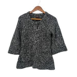 FWM Fenn Wright Manson Knit Alpaca Wool Blend Button Front Sweater Sz‎ Small
